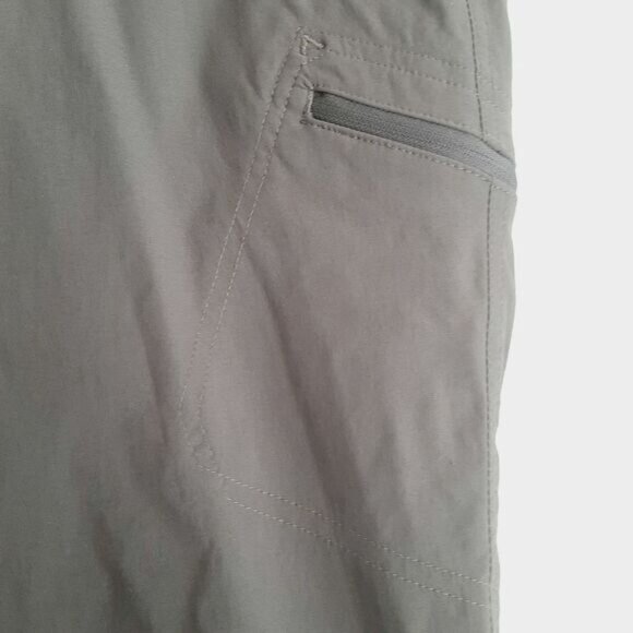 EDDIE BAUER Active Capri Light Casual Cropped Pants Grey Sz 6 - Picture 6 of 12